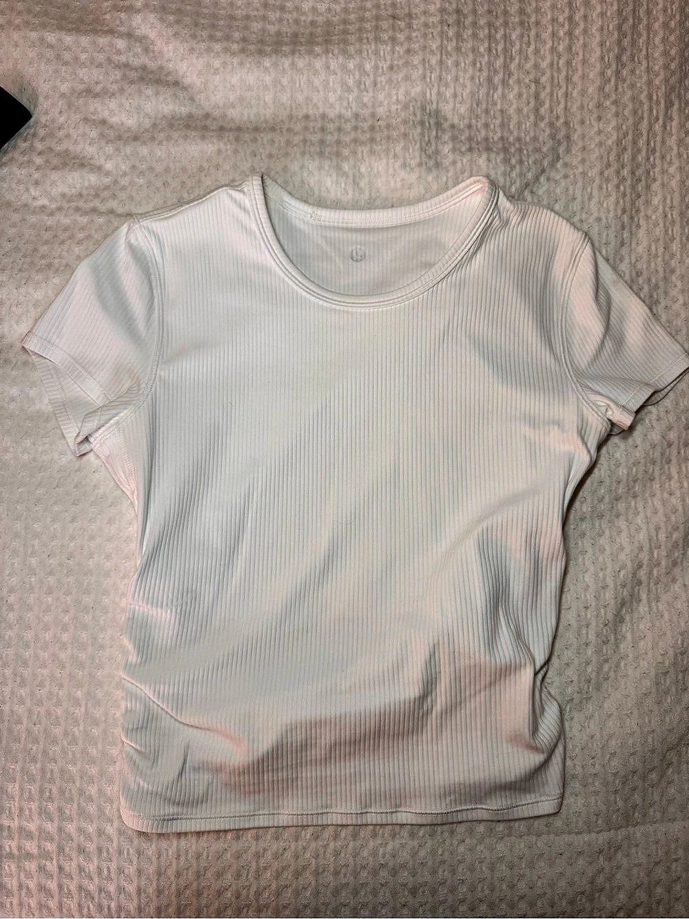 Lululemon All It Takes Back-Twist Ribbed Short-Sleeve Shirt White